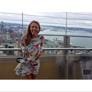 Tildon Floral Print Swing Dress